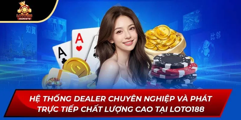 Hệ thống dealer chuyên nghiệp và phát trực tiếp chất lượng cao tại Loto188